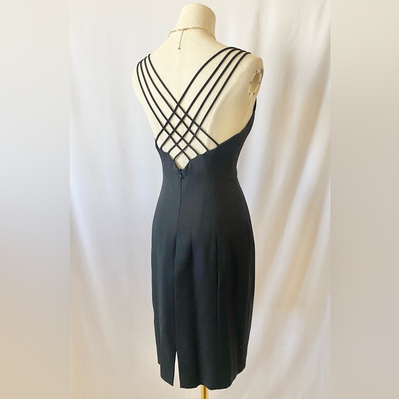 Vintage Dresses & Skirts - 🍉SALE🍉VINTAGE 1990'S STRAPPY BACK COCKTAIL DRESS